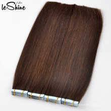 No Shedding No Tangle 100% Human Hair Extension Hand Tied Pu Skin Weft